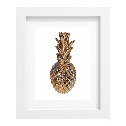 Golden Pineapple Print