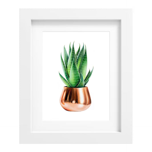 Rose Gold Cacti Print
