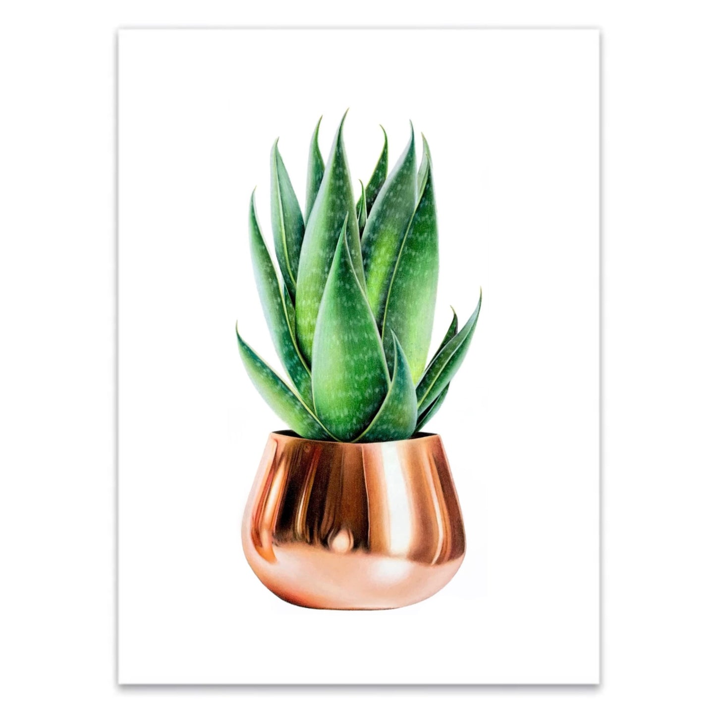 Rose Gold Cacti Print