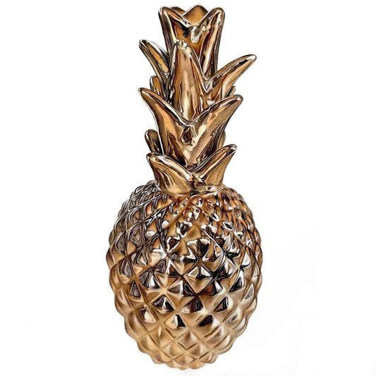 Golden Pineapple Print